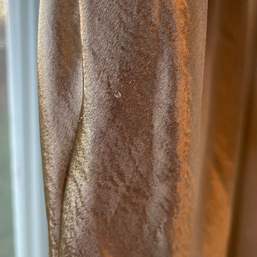 Sold! Gold Zahra Satin Slip Dress - Picture 9 of 12